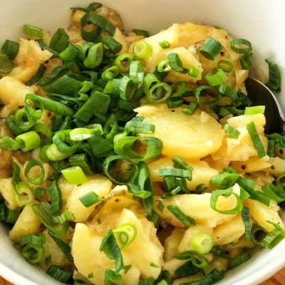 Kartoffelsalat ohne Mayonaise und trotzdem mega Lecker, Rezept